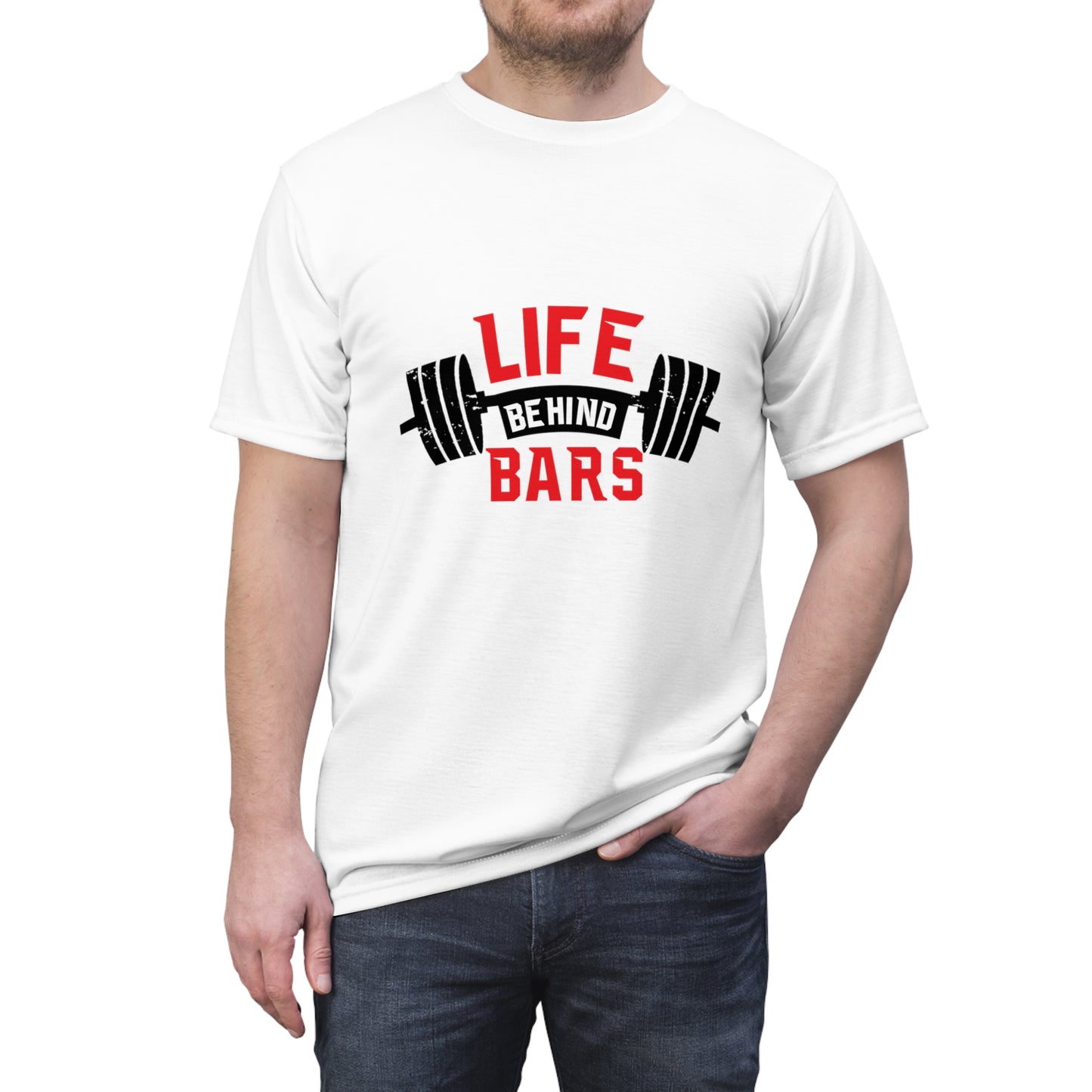 Unisex Cut & Sew Tee Life Behind Bars