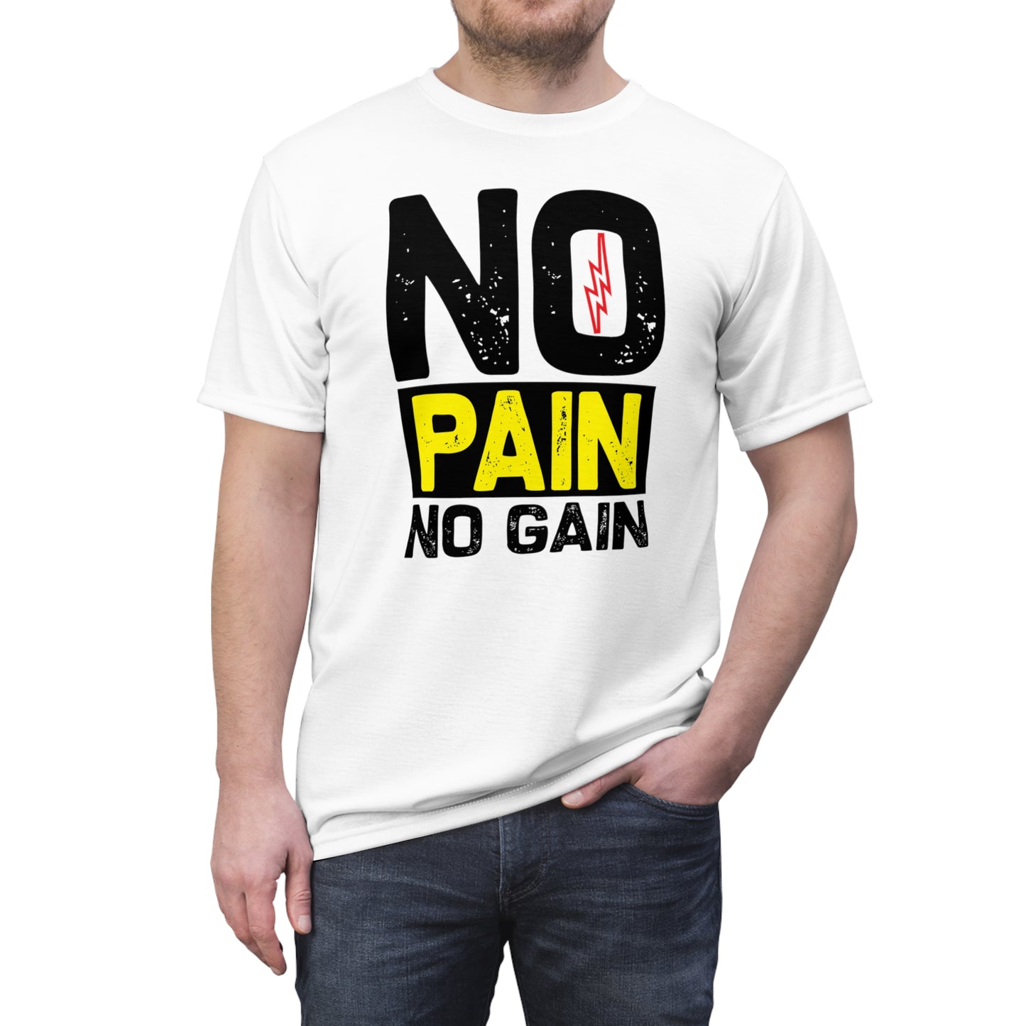 Unisex Cut & Sew Tee No Pain No Gain