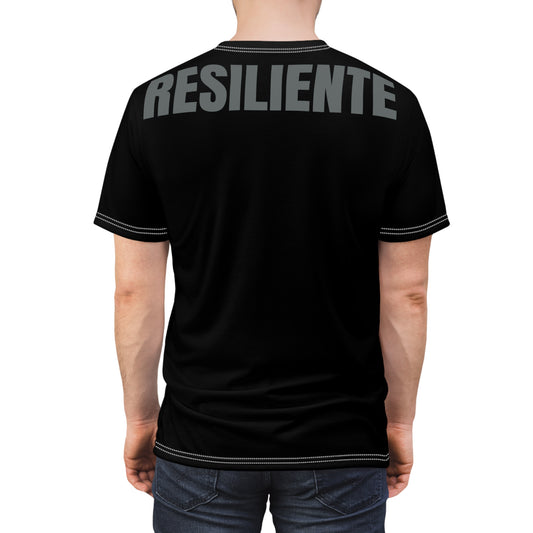 Unisex Cut & Sew Tee Resiliente design