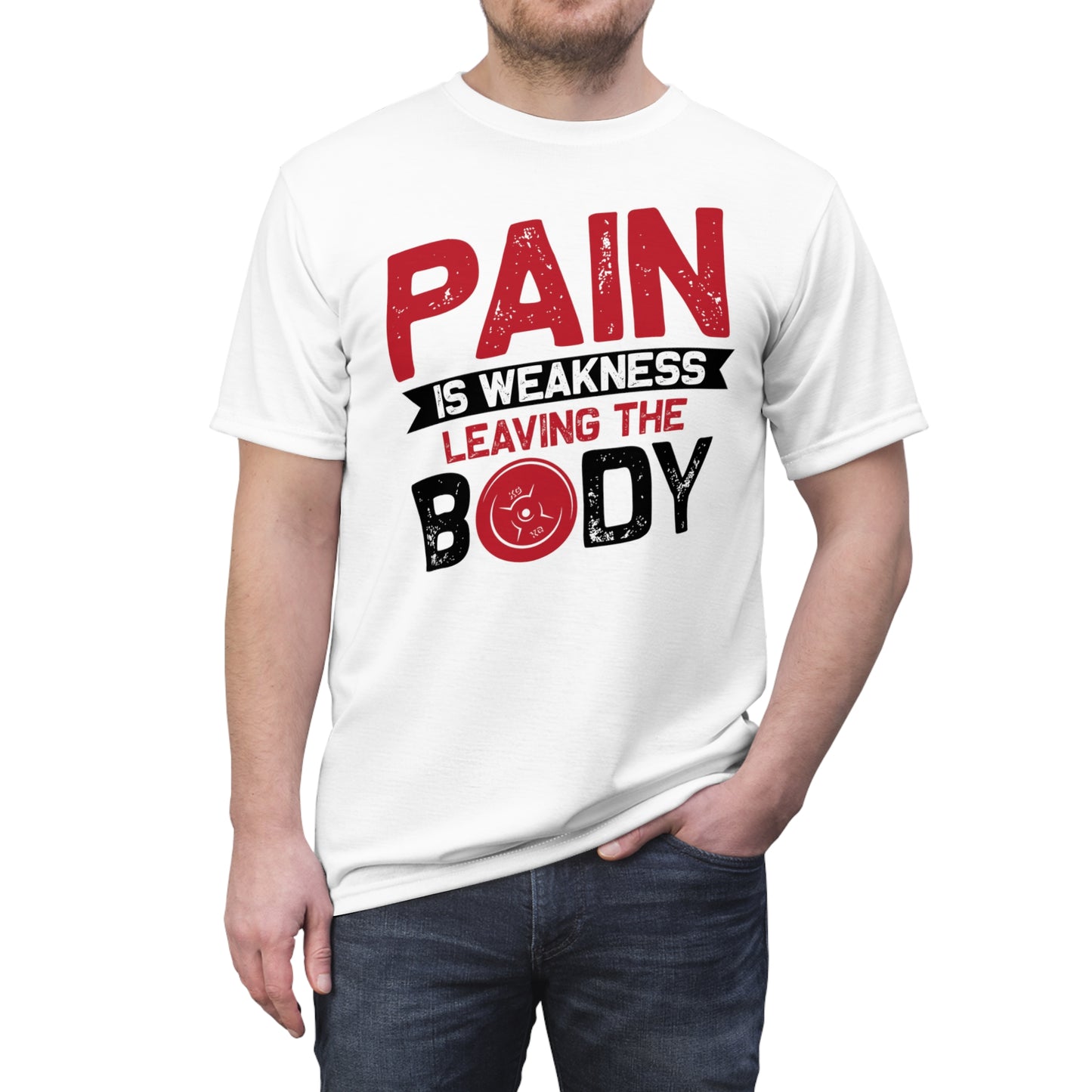 Unisex Cut & Sew Tee Pain Body Design