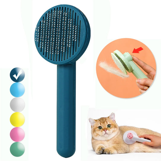 One-key Pet Hair Removal Brush